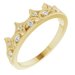 14K Yellow 1/8 CTW Diamond Crown Ring  